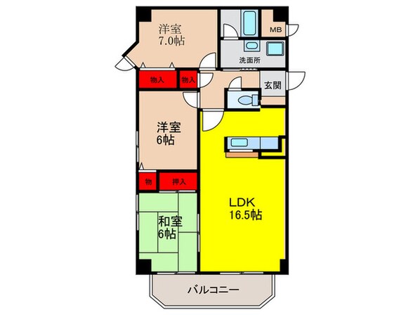 アバンダンテ千里の物件間取画像